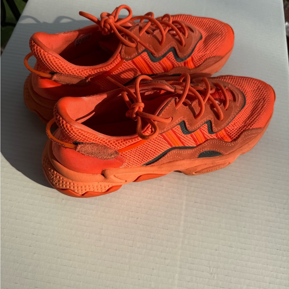 adidas Originals Ozweego Men's Lace-Up Sneakers, Orange, Size 11 - Picture 5 of 8